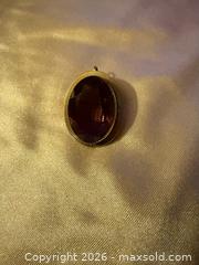 MaxSold Auction: VINTAGE >1” purple stone pendant or pin w gold tone backing  - Warwick Township (Pennsylvania, USA) SELLER MANAGED Estate Sale Online Auction -  Crocker Lane