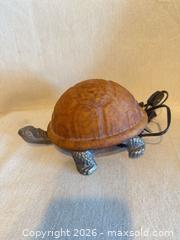 MaxSold Auction: Amber Glass Decorative Lamp with Silver Metal Legs, 9" Turtle - Toronto (Ontario, Canada) SELLER MANAGED Downsizing Online Auction - Weston Road (CONDO)