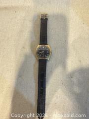 MaxSold Auction: Bulova Automatic Wristwatch Gold Tone Case Dark Blue Dial 23 jewels and date  - Toronto (Ontario, Canada) SELLER MANAGED Downsizing Online Auction - Weston Road (CONDO)