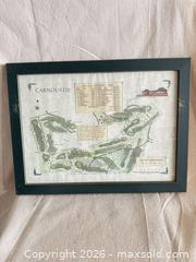 MaxSold Auction: Framed Carnoustie Golf Course Map Print by Alba Cartographic - Toronto (Ontario, Canada) SELLER MANAGED Downsizing Online Auction - Weston Road (CONDO)