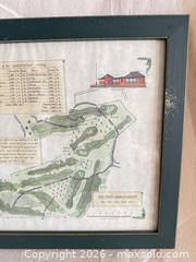MaxSold Auction: Framed Carnoustie Golf Course Map Print by Alba Cartographic - Toronto (Ontario, Canada) SELLER MANAGED Downsizing Online Auction - Weston Road (CONDO)