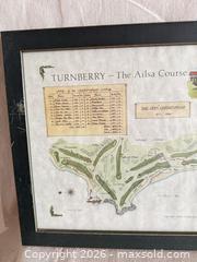 MaxSold Auction: Framed Golf Course Map Print — Alba Cartographics, Dark Green Frame - Toronto (Ontario, Canada) SELLER MANAGED Downsizing Online Auction - Weston Road (CONDO)