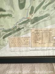MaxSold Auction: Framed Golf Course Map Print, Dark Green Frame, Landscape - Toronto (Ontario, Canada) SELLER MANAGED Downsizing Online Auction - Weston Road (CONDO)
