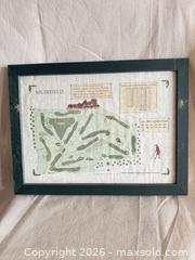 MaxSold Auction: Framed Muirfield Golf Course Print by Alba Cartographics - Toronto (Ontario, Canada) SELLER MANAGED Downsizing Online Auction - Weston Road (CONDO)