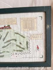 MaxSold Auction: Framed Muirfield Golf Course Print by Alba Cartographics - Toronto (Ontario, Canada) SELLER MANAGED Downsizing Online Auction - Weston Road (CONDO)