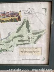 MaxSold Auction: Medium Framed Golf Course Map, Alba Cartographics (Scotland) - Toronto (Ontario, Canada) SELLER MANAGED Downsizing Online Auction - Weston Road (CONDO)