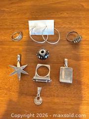 MaxSold Auction: Mixed Lot Sterling Silver Jewelry Set with Pandora Bead , 8 pieces  - Toronto (Ontario, Canada) SELLER MANAGED Downsizing Online Auction - Weston Road (CONDO)