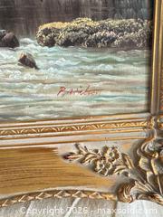 MaxSold Auction: Original Oil Landscape Painting, Signed, Ornate Gilt Frame - Toronto (Ontario, Canada) SELLER MANAGED Downsizing Online Auction - Weston Road (CONDO)