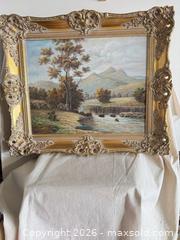 MaxSold Auction: Original Oil Landscape Painting, Signed, Ornate Gilt Frame - Toronto (Ontario, Canada) SELLER MANAGED Downsizing Online Auction - Weston Road (CONDO)