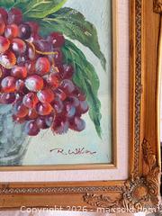 MaxSold Auction: Original Oil Still Life (Fruit) Signed R. Wilcox — Ornate Gold Frame - Toronto (Ontario, Canada) SELLER MANAGED Downsizing Online Auction - Weston Road (CONDO)