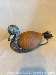 MaxSold Auction: Vintage Amber Glass Duck Plug-In Night Light, Metal Body, 8" - Toronto (Ontario, Canada) SELLER MANAGED Downsizing Online Auction - Weston Road (CONDO)