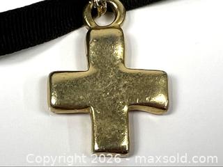 MaxSold Auction: Cross Pendant on a Ribbon Necklace - Campbell (California, USA) PARTNER MANAGED Estate Sale Online Auction - Dell Avenue