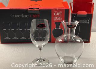 MaxSold Auction: Set of Six Riedel Ouveture Wine Glasses and Decanter  - Campbell (California, USA) PARTNER MANAGED Estate Sale Online Auction - Dell Avenue