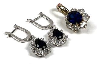 MaxSold Auction: Sterling Silver Earrings And Pendants with Glass Accents - Campbell (California, USA) PARTNER MANAGED Estate Sale Online Auction - Dell Avenue