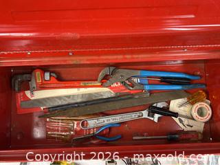 MaxSold Auction: Tool Box with Assorted Tools - Campbell (California, USA) PARTNER MANAGED Estate Sale Online Auction - Dell Avenue
