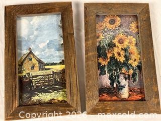 MaxSold Auction: Two Antique Barn Wood Framed Prints Monet and Constable Art - Campbell (California, USA) PARTNER MANAGED Estate Sale Online Auction - Dell Avenue