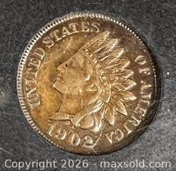 MaxSold Auction: Uncirculated 1902 Indian Head Penny - Campbell (California, USA) PARTNER MANAGED Estate Sale Online Auction - Dell Avenue