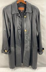 MaxSold Auction: Vintage Black Leather Overcoat - Campbell (California, USA) PARTNER MANAGED Estate Sale Online Auction - Dell Avenue