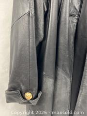 MaxSold Auction: Vintage Black Leather Overcoat - Campbell (California, USA) PARTNER MANAGED Estate Sale Online Auction - Dell Avenue
