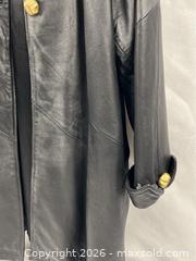MaxSold Auction: Vintage Black Leather Overcoat - Campbell (California, USA) PARTNER MANAGED Estate Sale Online Auction - Dell Avenue