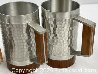 MaxSold Auction: Vintage Pewter Mugs with Wood Handles - Campbell (California, USA) PARTNER MANAGED Estate Sale Online Auction - Dell Avenue