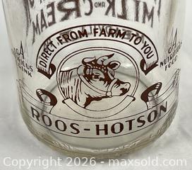 MaxSold Auction: Vintage Roos-Hotson Pennsylvania Milk Bottle - Campbell (California, USA) PARTNER MANAGED Estate Sale Online Auction - Dell Avenue
