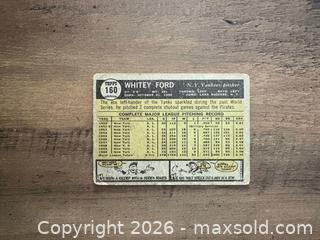 MaxSold Auction: 1961 Topps Whitey Ford Baseball Card - Oshawa (Ontario, Canada) SELLER MANAGED Reseller Online Auction - Margaret Street