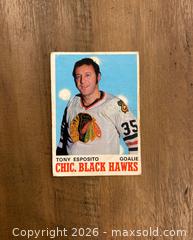 MaxSold Auction: 1970/71 O-Pee-Chee Tony Esposito Card - Oshawa (Ontario, Canada) SELLER MANAGED Reseller Online Auction - Margaret Street