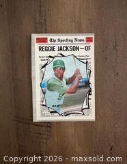 MaxSold Auction: 1970 O-Pee-Chee Reggie Jackson The Sporting News Card - Oshawa (Ontario, Canada) SELLER MANAGED Reseller Online Auction - Margaret Street