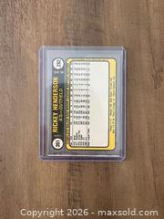 MaxSold Auction: 1981 Fleer Rickey Henderson “MOST STOLEN BASES AL” Card - Oshawa (Ontario, Canada) SELLER MANAGED Reseller Online Auction - Margaret Street