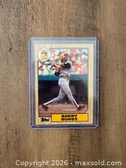 MaxSold Auction: 1987 Topps Barry Bonds Rookie Card MINT - Oshawa (Ontario, Canada) SELLER MANAGED Reseller Online Auction - Margaret Street