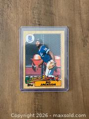 MaxSold Auction: 1987 Topps Bo Jackson Rookie Card - Oshawa (Ontario, Canada) SELLER MANAGED Reseller Online Auction - Margaret Street