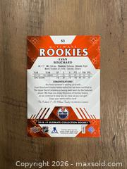 MaxSold Auction: 2018/19 Upper Deck Ultimate Rookies Evan Bouchard Rookie Patch #56/399 - Oshawa (Ontario, Canada) SELLER MANAGED Reseller Online Auction - Margaret Street