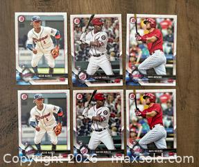 MaxSold Auction: 2018 Bowman Rookie Card Lot Ozzie Albies/Victor Robles/Rhys Hoskins x2 - Oshawa (Ontario, Canada) SELLER MANAGED Reseller Online Auction - Margaret Street
