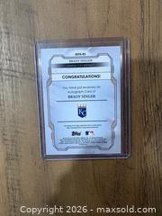 MaxSold Auction: 2019 Bowman Sterling Brady Singer Prospect Wave Refractor #38/125 - Oshawa (Ontario, Canada) SELLER MANAGED Reseller Online Auction - Margaret Street