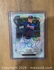 MaxSold Auction: 2019 Bowman Sterling Kolby Allard Speckle refractor Rookie Auto #75/99 - Oshawa (Ontario, Canada) SELLER MANAGED Reseller Online Auction - Margaret Street