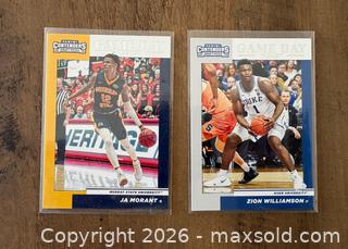 MaxSold Auction: 2019 Panini Contenders Ja Morant & Zion Williamson Game Day Ticket Rookie Lot - Oshawa (Ontario, Canada) SELLER MANAGED Reseller Online Auction - Margaret Street