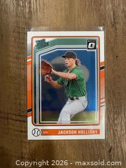 MaxSold Auction: 2024 Panini Donruss Optic Jackson Holliday Rated Prospect Rookie Card - Oshawa (Ontario, Canada) SELLER MANAGED Reseller Online Auction - Margaret Street