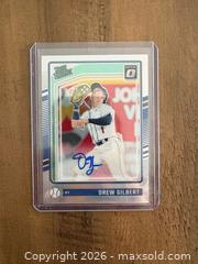 MaxSold Auction: Panini Donruss 2024 Rated Prospect Drew Gilbert Rookie Auto Card - Oshawa (Ontario, Canada) SELLER MANAGED Reseller Online Auction - Margaret Street
