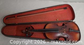 MaxSold Auction: Antique Mathias Neuner 4/4 Violin (1849) - Toronto (Ontario, Canada) PARTNER MANAGED Reseller Online Auction - Queen Street West.