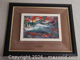 MaxSold Auction: Framed Abstract Impasto Painting titled "INTERPRÉTATION LIBRE" - Toronto (Ontario, Canada) PARTNER MANAGED Reseller Online Auction - Queen Street West.