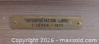MaxSold Auction: Framed Abstract Impasto Painting titled "INTERPRÉTATION LIBRE" - Toronto (Ontario, Canada) PARTNER MANAGED Reseller Online Auction - Queen Street West.