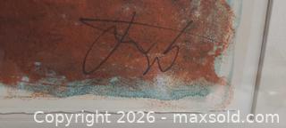 MaxSold Auction: Framed Signed Abstract Landscape Watercolor Painting 1970s - Toronto (Ontario, Canada) PARTNER MANAGED Reseller Online Auction - Queen Street West.