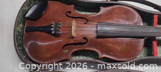 MaxSold Auction: Full-Size antique Violin with Case, Bow and Shoulder Rest - Toronto (Ontario, Canada) PARTNER MANAGED Reseller Online Auction - Queen Street West.