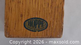 MaxSold Auction: HOPPE Oak Wooden Spirit Level, 18 in — Made in Germany - Toronto (Ontario, Canada) PARTNER MANAGED Reseller Online Auction - Queen Street West.