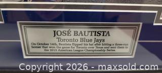 MaxSold Auction: José Bautista Toronto Blue Jays Framed Sports Plaque - Toronto (Ontario, Canada) PARTNER MANAGED Reseller Online Auction - Queen Street West.