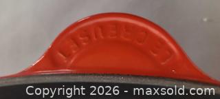 MaxSold Auction: Le Creuset 11in Square Red Enameled Cast Iron Grill Pan - Toronto (Ontario, Canada) PARTNER MANAGED Reseller Online Auction - Queen Street West.