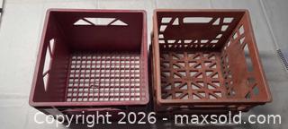 MaxSold Auction: Lot of 4 Plastic Milk/Storage Crates for holding records - Toronto (Ontario, Canada) PARTNER MANAGED Reseller Online Auction - Queen Street West.