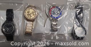 MaxSold Auction: Lot of 4 Quartz Wristwatches (Style & Co, Timex Arlbor) - Toronto (Ontario, Canada) PARTNER MANAGED Reseller Online Auction - Queen Street West.