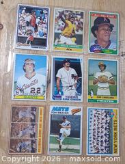 MaxSold Auction: Mostly Vintage Baseball Card Lot, ~27 Cards (1960s–1980s) - Toronto (Ontario, Canada) PARTNER MANAGED Reseller Online Auction - Queen Street West.